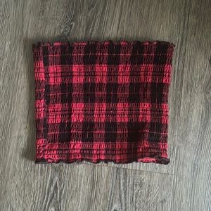 Plaid Tube Top